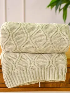Manta Para Sofá Refine Tricot OFF WHITE