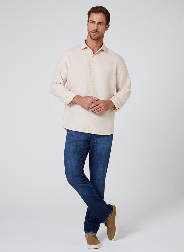Camisa Slim Linenblend Dudalina Masculina 4
