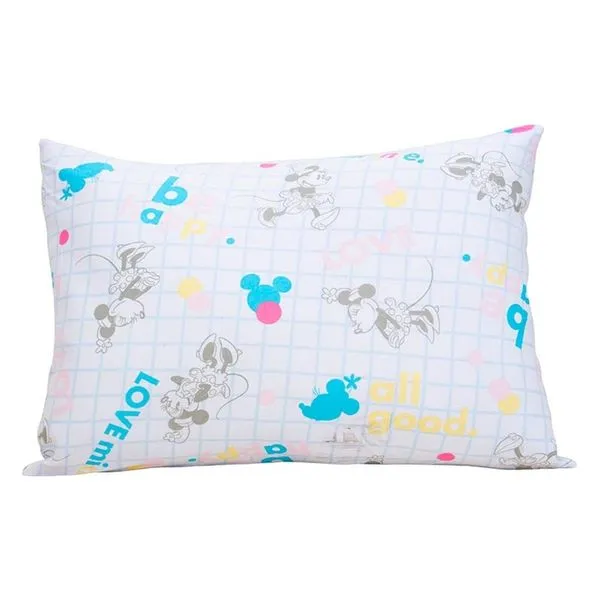 Fronha Disney Minnie Be Happy em Malha 100% Algodão 48CM X 68CM 1 Peça Branco Portallar Fronha Disney Minnie Be Happy Malha 100% Algodão 48CM X 68CM 1 Peça Branco Portallar