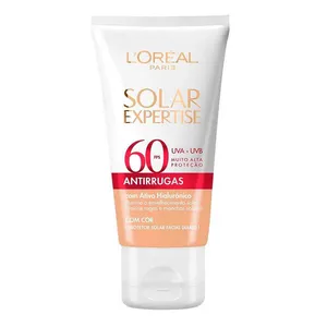 Protetor Solar Facial L'Oréal Paris Solar Expertise Antirrugas Com Cor FPS 60 40g