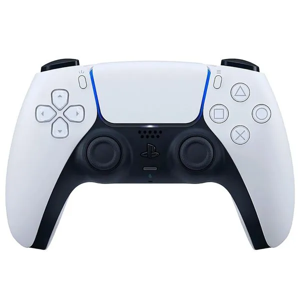 Controle Sem Fio Playstation 5 Sony DualSense Branco e Preto (RCELL)