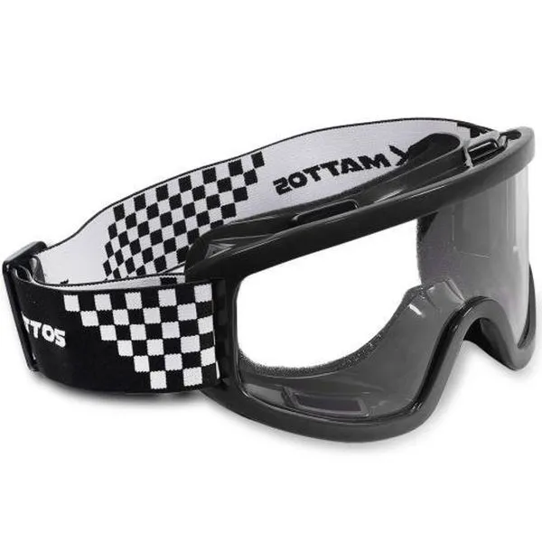 Óculos para Motocross Mattos Racing Mx em Policarbonato Transparente Preto Unissex Óculos para Motocross Mattos Racing Mx Policarbonato Transparente Preto Unissex