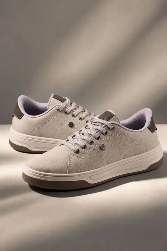 Tênis Casual Design Elegante Versátil Polo Wear Bege Claro 43