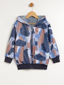 Jaqueta Dupla Face Infantil Para Menino - AZUL 10