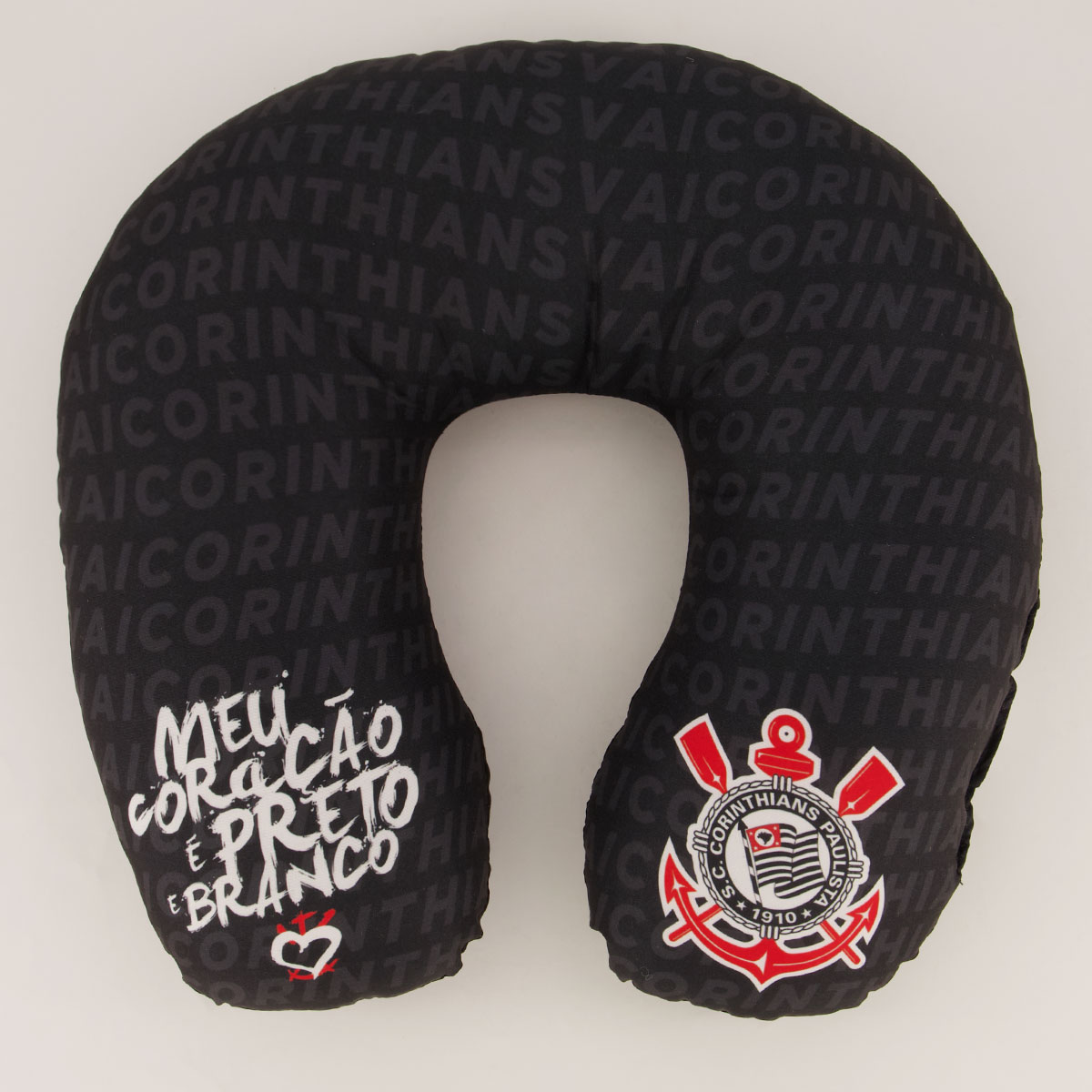 Almofada de Pescoço Corinthians Preta