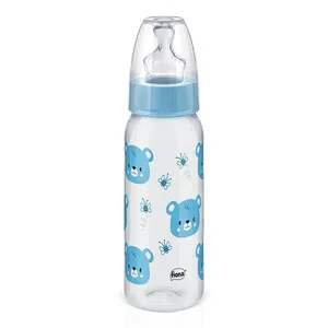 Mamadeira de Silicone Fiona Tamanho 2 Desenhos Azul 240ml