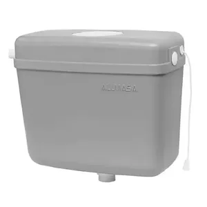 Caixa de Descarga Externa para Vaso Sanitário 2003 Capacidade 6A9L Cinza Claro Alumasa Caixa de Descarga Externa 2003 para Vaso Sanitário 6A9L Cinza Claro Alumasa