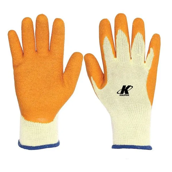Luva de algodão palma latex laranja XG 10 ORANGEFLEX 02.08.1.4 - KALIPSO