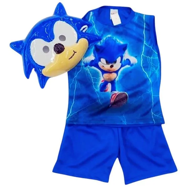 Fantasia Infantil Sonic Ione E Eduardo Tamanho P IE047P (MP)