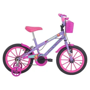 Bicicleta Aro 16 Capivara Lovers Mtb Soft com V-brake Lilás Infantil Free Action Bicicleta Aro 16 Capivara Lovers Mtb com V-brake Lilás Free Action