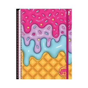 Caderno Animativa 80 Folhas Capa M da Lari CADERNO ANIMATIVA 80F M DA LARI