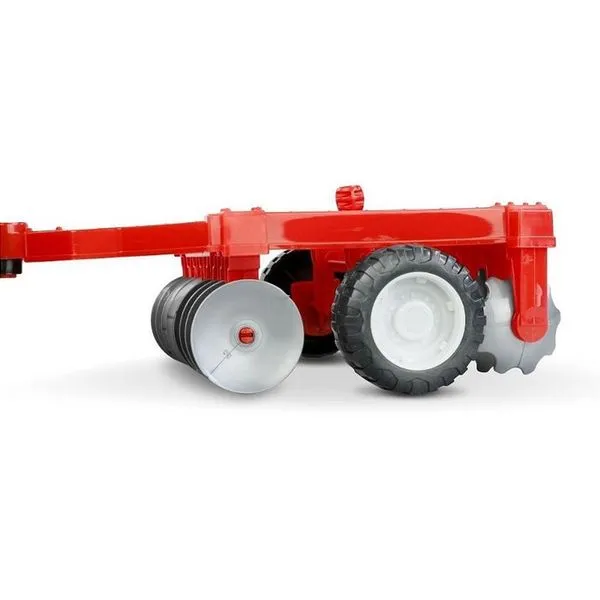 Trator de Brinquedo Traçado Arado 47,5cm com Cabine Translúcida e Rodas Grandes Roma Trator de Brinquedo Traçado Arado 47,5cm Cabine Translúcida Roma