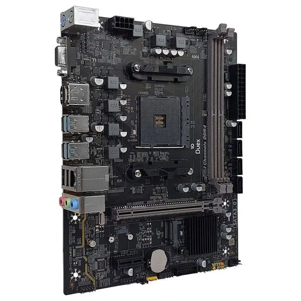 Placa Mae DXMBB550G BULK OEM B550G AM4 DDR4 Micro ATX USB 3.2 M.2 Nvme SATA 6Gb-s para Ryzen Duex Placa Mae DXMBB550G BULK OEM B550G AM4 DDR4 Micro ATX USB 3.2 HDMI VGA para Processador Ryzen Duex