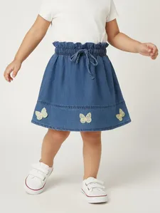 Saia Jeans Infantil Para Menina - AZUL 2