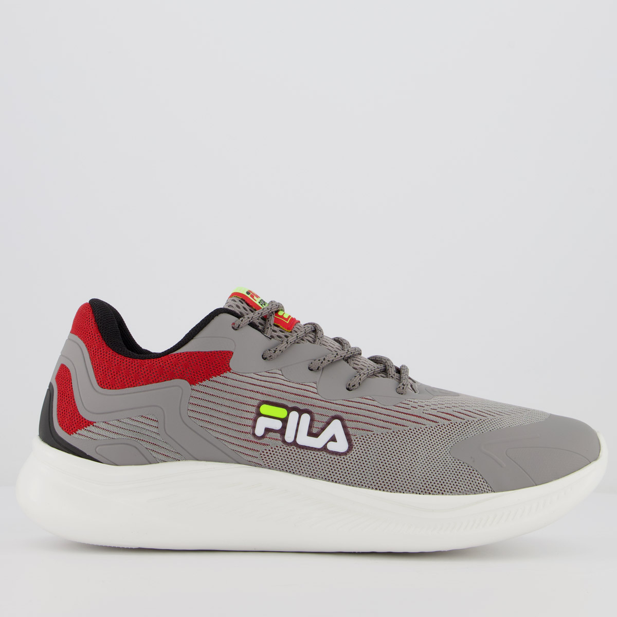 Tênis Fila Force Cinza e Vermelho