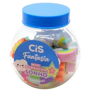 Mini Borracha Fantasia Sonhos Pote Com 20 Unidades 553411 - Cis