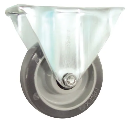 Rodízio fixo leve 6" de resina termoplástica cinza FL 614 BPN - SCHIOPPA