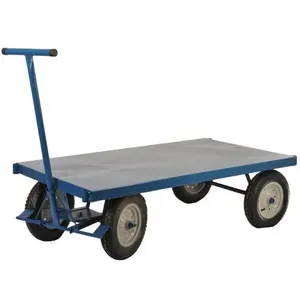 Carro Plataforma Tampo de Aço Capacidade 800 Kilos Com Roda/Pneu - PLA800 - FERCAR CARRO PLATAF.T.ACO CAP.800KG C/RODA/PNEU