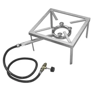 Fogareiro 1 Boca Quadrado para Uso em Local Aberto com 4 Caulins Aquecimento Uniforme Preto Papaléguas Universo do Lar Fogareiro 1 Boca Quadrado com 4 Caulins Aquecimento Uniforme Preto Papaléguas Universo do Lar