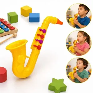 Saxofone Infantil de Plástico Musical Educativo para Crianças JR Toys Yeet Saxofone Infantil de Plástico Musical Educativo JR Toys Yeet