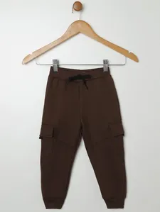 Calça Cargo Com Punho Infantil Para Menino- MARROM 2