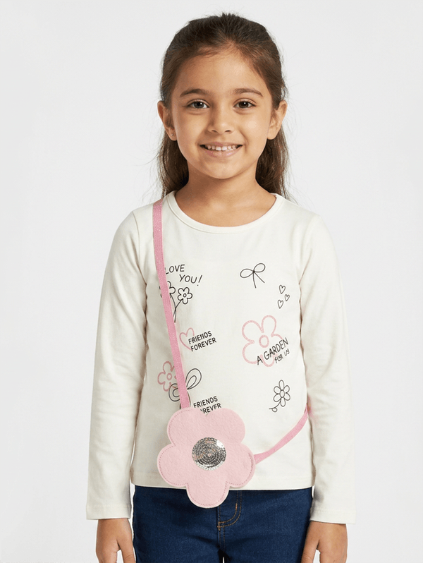 Blusa Manga Longa Kid+ Infantil Para Menina - OFF WHITE 6