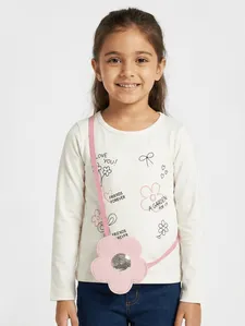Blusa Manga Longa Kid+ Infantil Para Menina - OFF WHITE 6