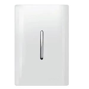 Interruptor Simples Vertical Cromado com Placa - DC-12001 - NOVARA