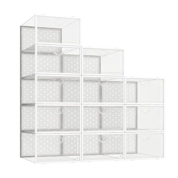 Sapateira Pinkpum 12 Caixas para Armazenamento Branco A-BI