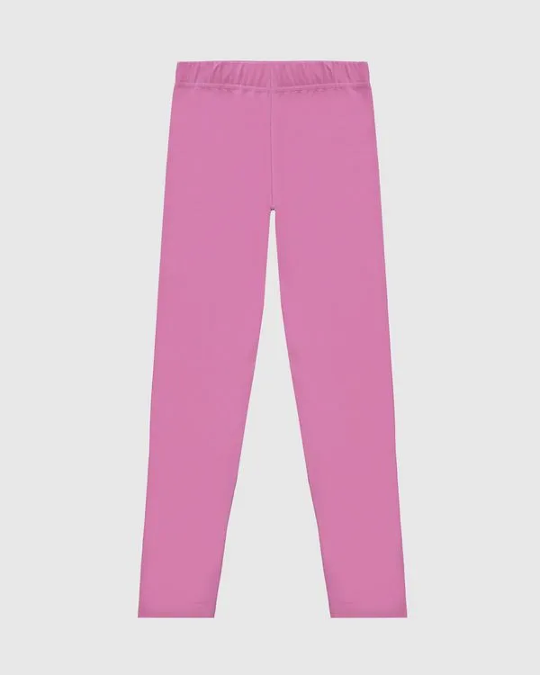 Calça Legging Infantil Em Algodão Malwee Kids Rosa - 1