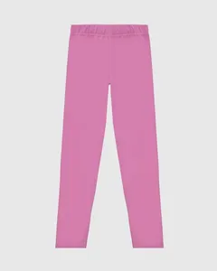 Calça Legging Infantil Em Algodão Malwee Kids Rosa - 1