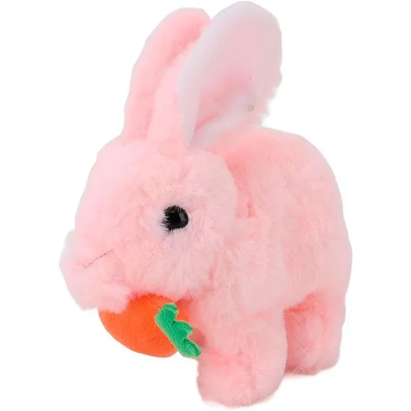 Brinquedo de Pelúcia Eletrônico Coelhinho com Movimento e Som Branco GXM Brinquedo de Pelúcia Eletrônico Coelhinho com Som e Movimento Branco GXM
