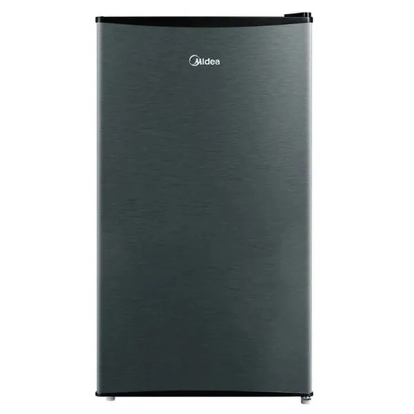 Frigobar Compacto Midea MRC10B1X 93L com Compartimento Extra Frio Prateleiras de Vidro Gaveta Inox 110V Frigobar Midea MRC10B1X 93L Compacto com Compartimento Extra Frio Inox 110V