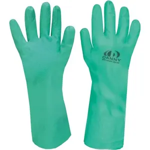 Luva nitrílica verde sem forro Nitrasolv DA-36200 - DANNY G