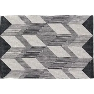 Trilho Tapete Capri Preto 47x70cm - Bordartes