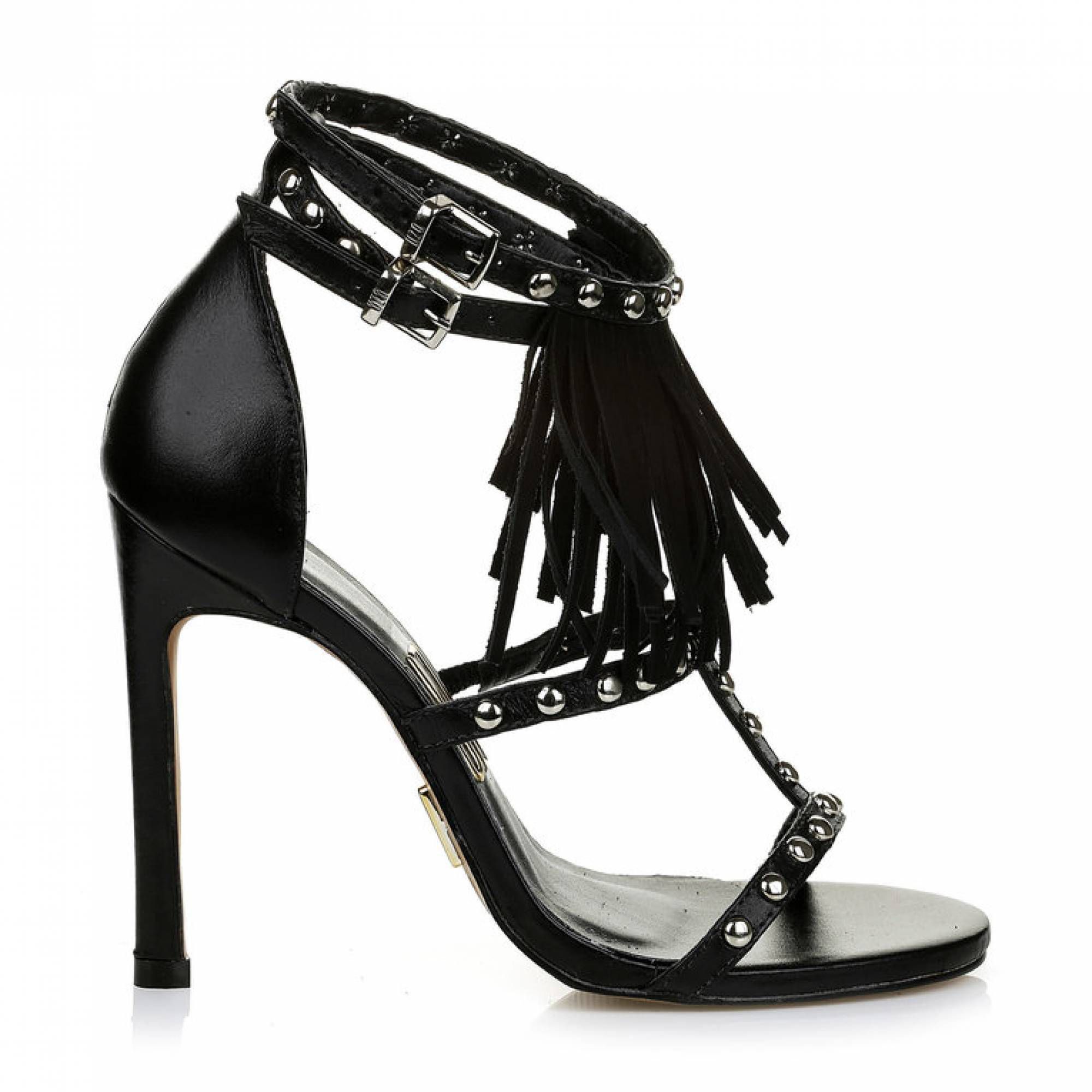 Sandália Fringe Black