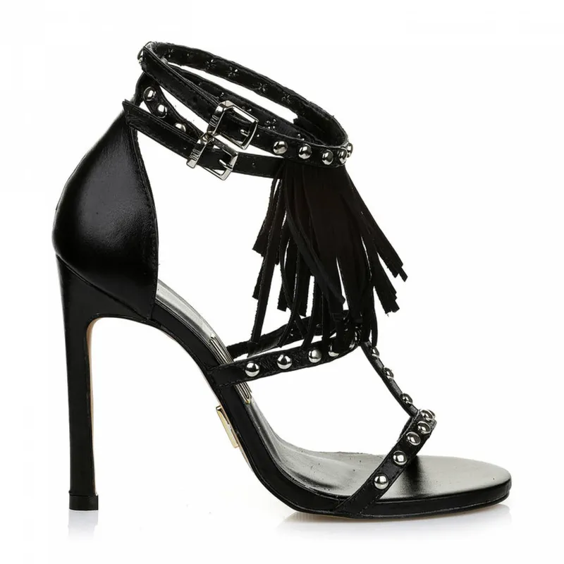 Sandália Fringe Black