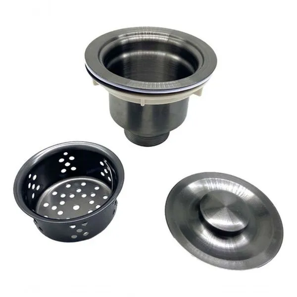 Válvula Inox Ecológica 4.1/2'' Com Cesto Para Pia Cozinha
