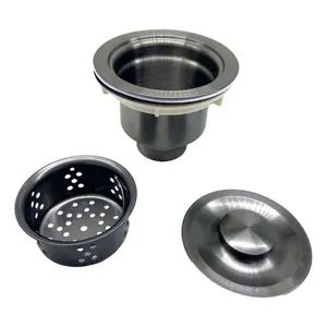 Válvula Cozinha Inox Cesto C/ Tampa Anti Odor Controle