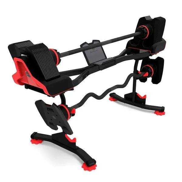 Kit Barra Regulável Selecttech 2080 com Suporte Stb 2080 para Treinos de Força Bowflex