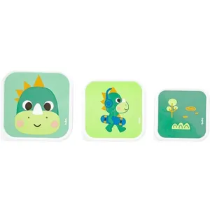 Kit Com 3 Potinhos Buba Zoo Dino Verde Único