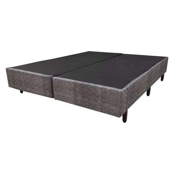 Base Cama Box Americana King Pelmex 26x193x203cm Junção Tecido Escuro (MP)