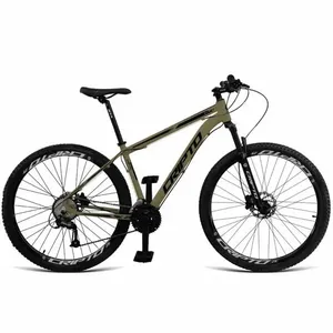 Bicicleta Cripto Mountain Bike Aro 29 Quadro Alumínio 24 Marchas Disco Hidráulico Verde Militar Preto Cripto Bikes Bicicleta Cripto Mountain Bike Aro 29 Alumínio 24 Marchas Freio Hidráulico Verde Militar Preto