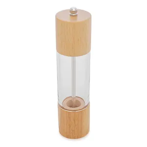 Moedor para Temperos Wolff Acrílico e Madeira com Dispenser 5,5x21,5cm