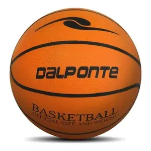 Bola de Basquete Oficial Tamanho 7 Vulcanizada sem Costura Laranja Dalponte Bola de Basquete Oficial Tamanho 7 Vulcanizada Laranja Dalponte