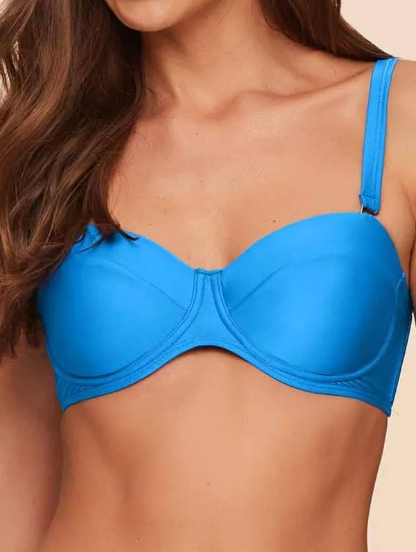 Top Meia Taça Lisos OCEAN BLUE GG
