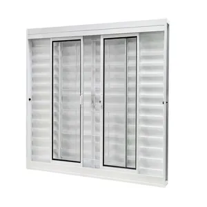 Janela Aço Com Veneziana Quadrada Vidro Liso 6 Folhas 150X100X12 Qualitysol Branco Ramassol