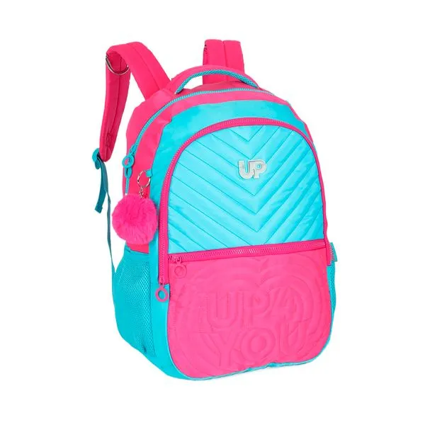Mochila de Costas Juvenil Up4you Laptop Poliéster Pink MJ49091UPPK - MaxLog