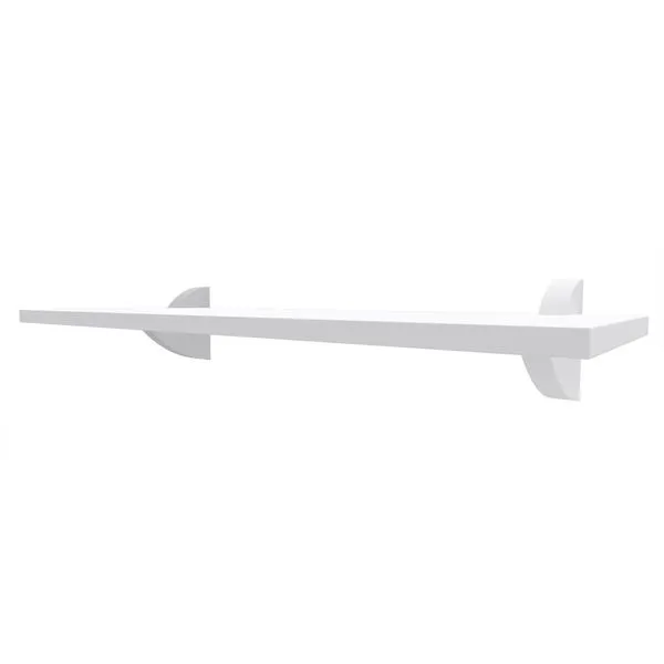 Prateleira MDP com Suporte 20X60cm Multivisão Tucano Branca