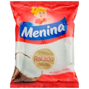 Coco Ralado Menina Úmido Adoçado 100g